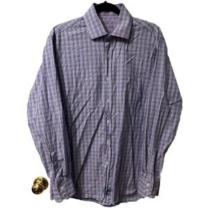 Men’s English Laundry Long Sleeve Button Down Size 16 Purple